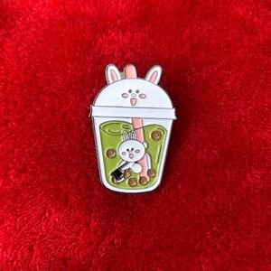 Bunny Boba Pin